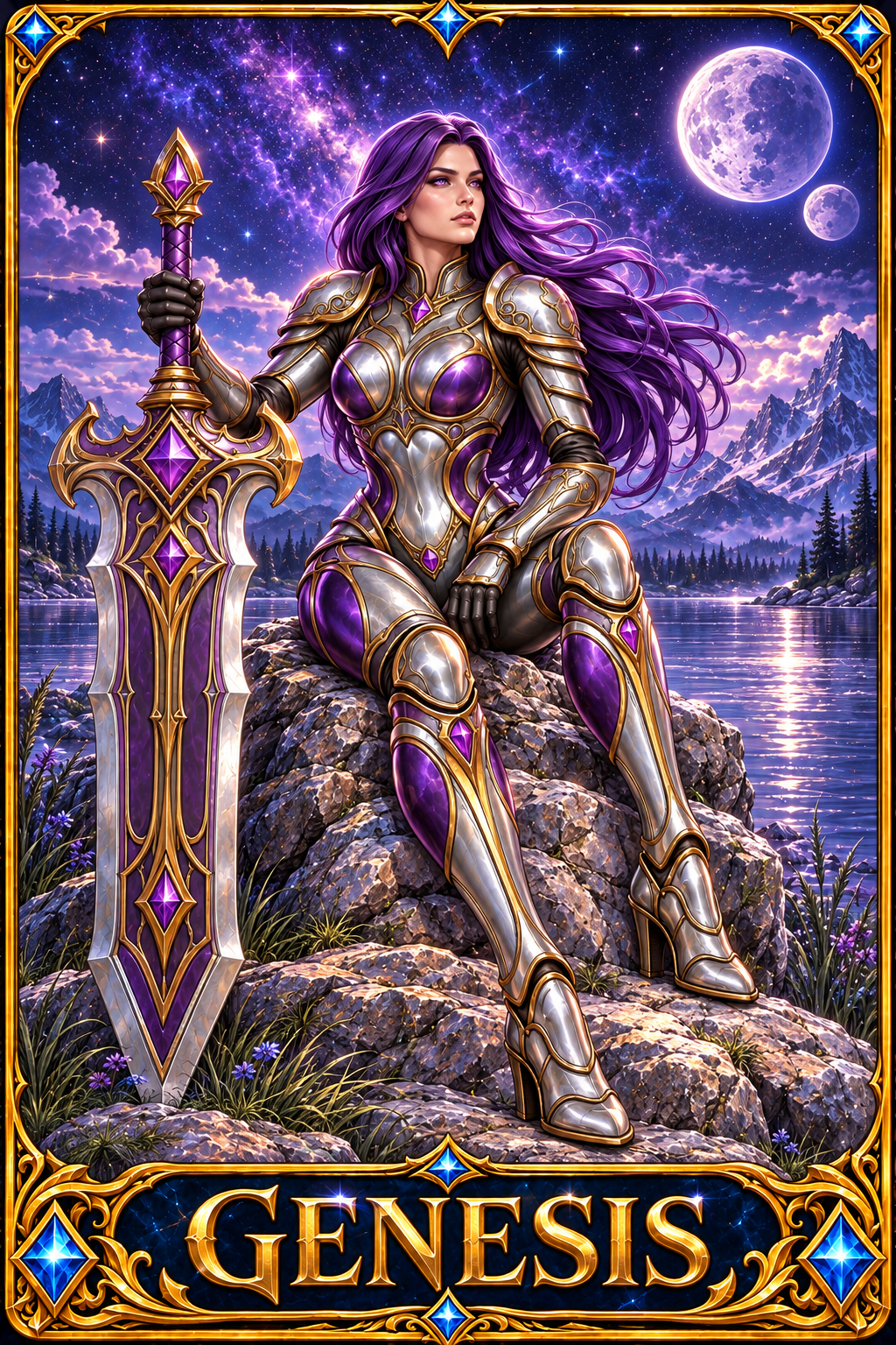 Included Token - Card artwork — GENESIS-03 — enlarged preview of a mini foldable token in the PDF