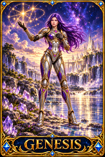 Included Token - Card artwork — GENESIS-06 — enlarged preview of a mini foldable token in the PDF