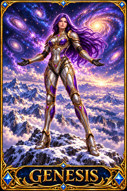 Included Token - Card artwork — GENESIS-10 — enlarged preview of a mini foldable token in the PDF