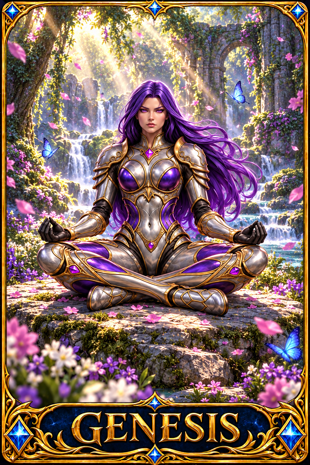 Included Token - Card artwork — GENESIS-11 — enlarged preview of a mini foldable token in the PDF