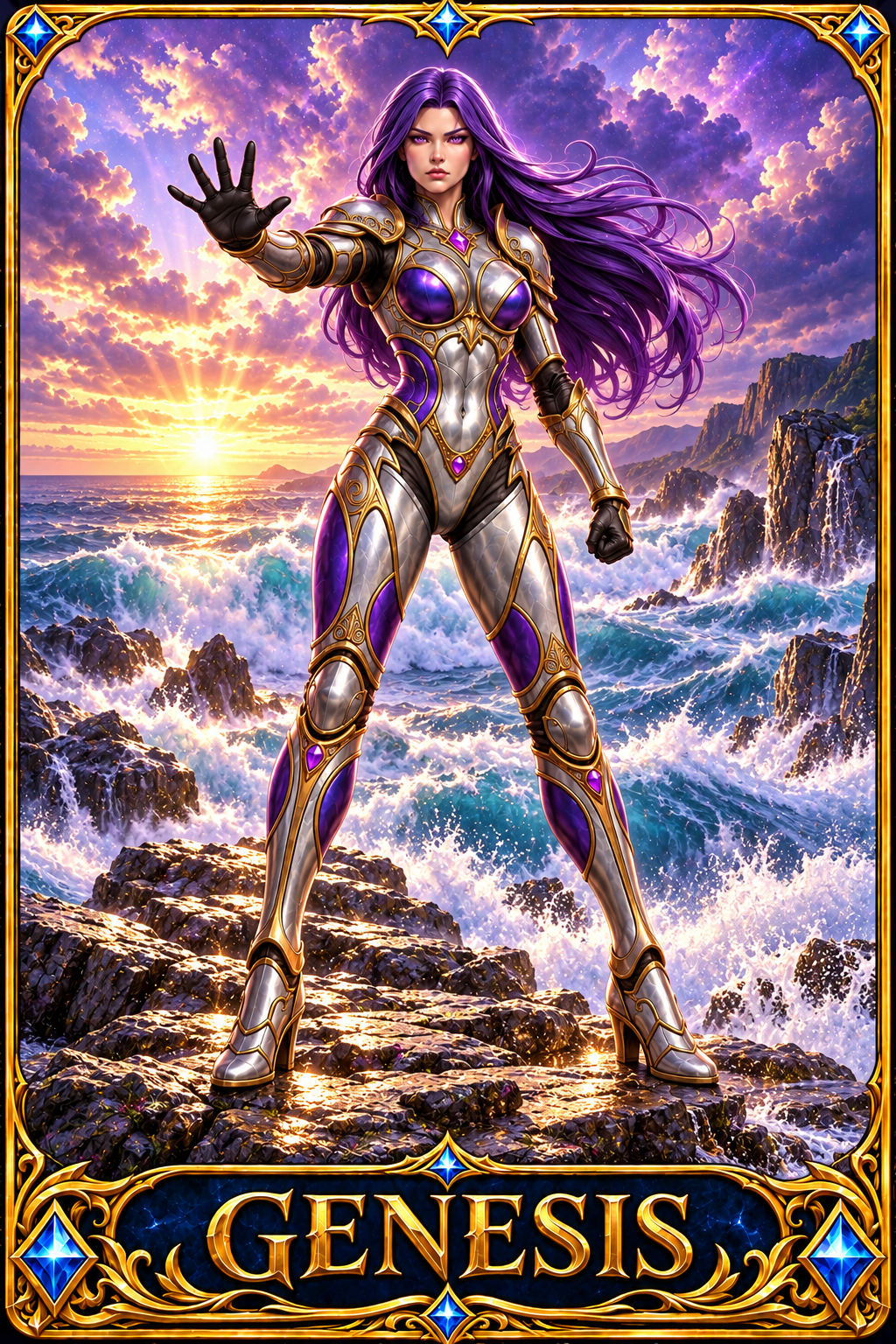 Included Token - Card artwork — GENESIS-12 — enlarged preview of a mini foldable token in the PDF