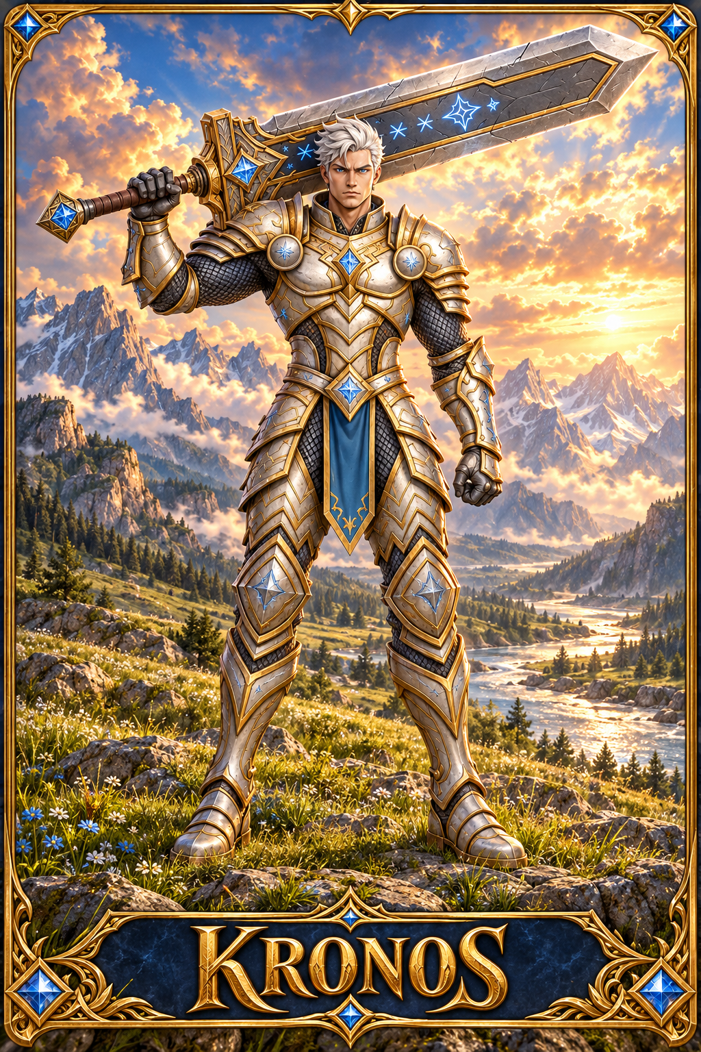 Included Token - Card artwork — KRONOS-01 — detail preview; printed as a mini foldable token in the PDF