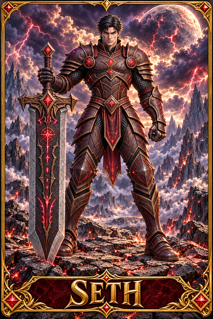 Included Token - Card artwork — SETH-01 — detail preview; printed as a mini foldable token in the PDF