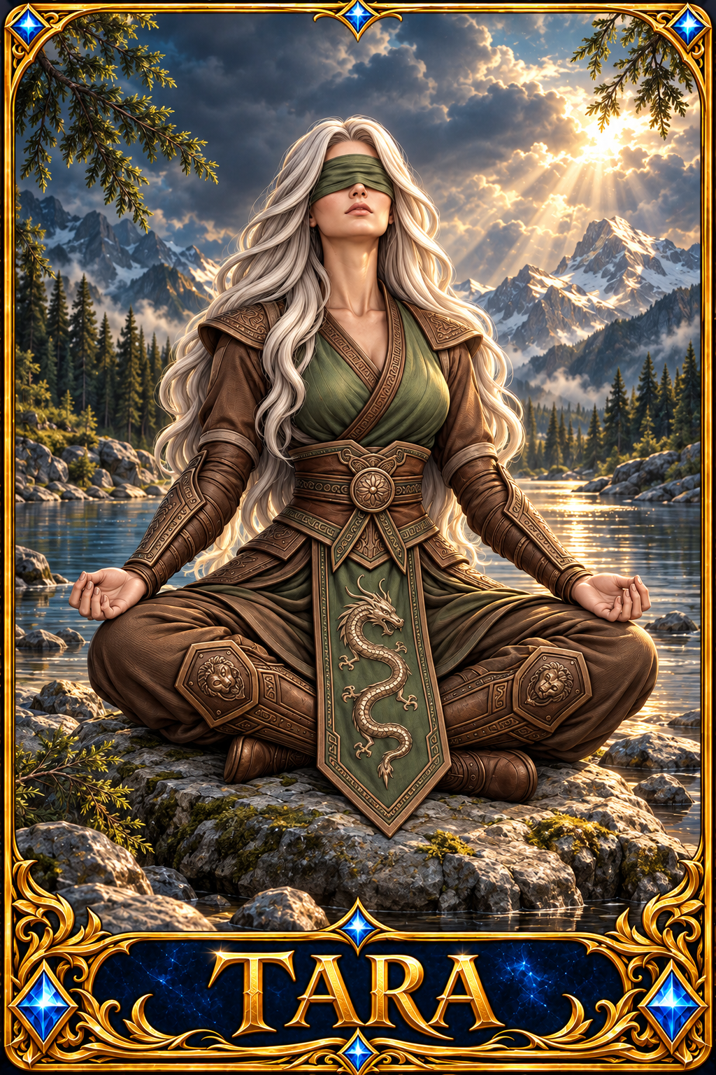Included Token - Card artwork — TARA-03 — enlarged preview of a mini foldable token in the PDF