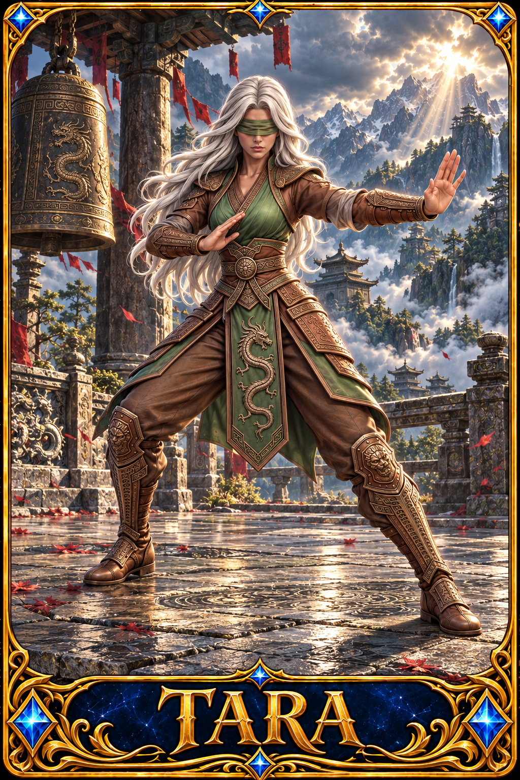 Included Token - Card artwork — TARA-06 — enlarged preview of a mini foldable token in the PDF