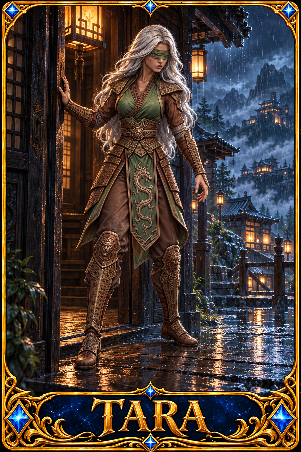 Included Token - Card artwork — TARA-07 — enlarged preview of a mini foldable token in the PDF