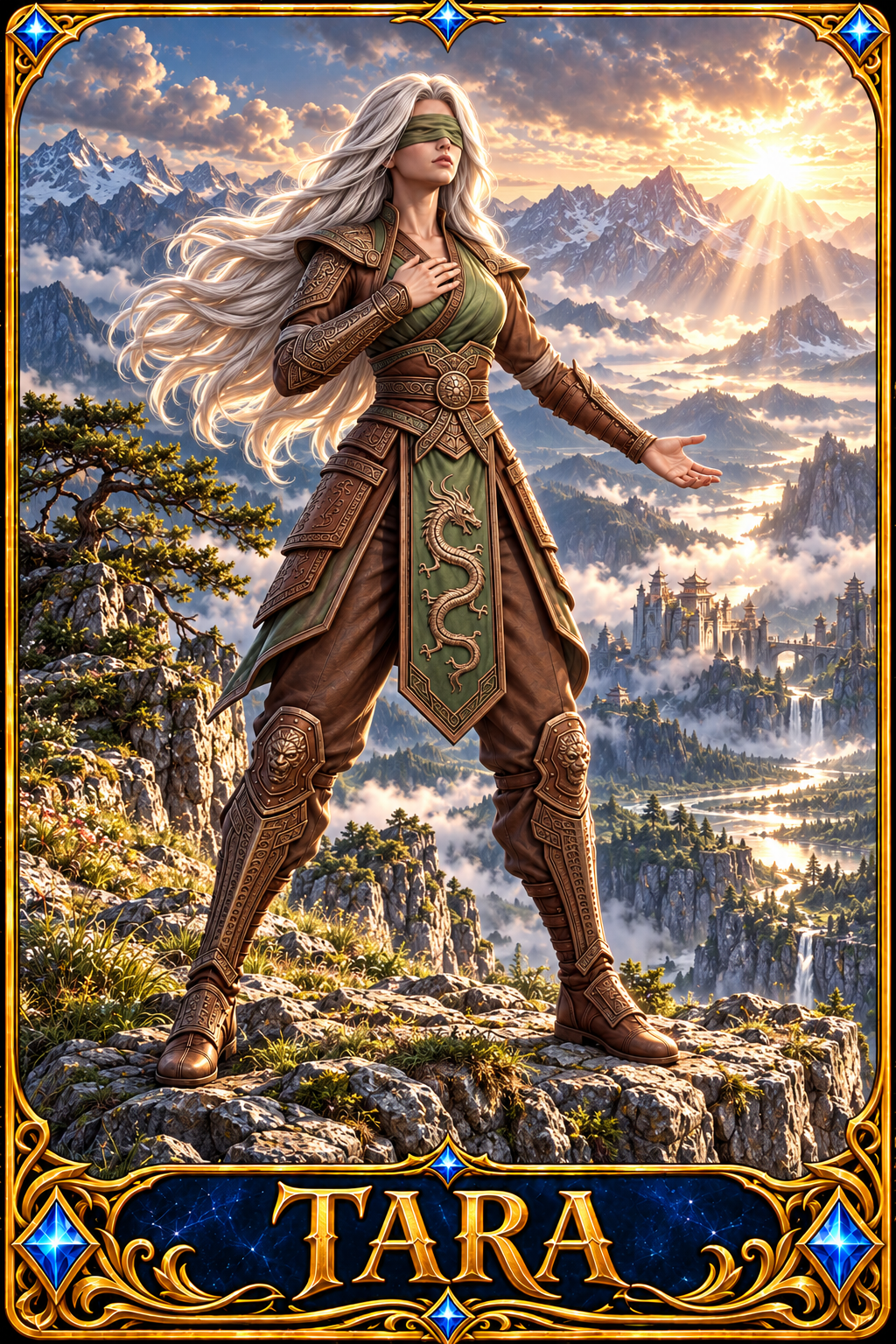 Included Token - Card artwork — TARA-09 — enlarged preview of a mini foldable token in the PDF