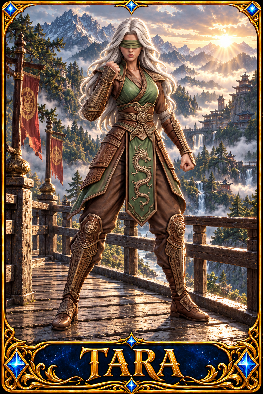 Included Token - Card artwork — TARA-12 — enlarged preview of a mini foldable token in the PDF