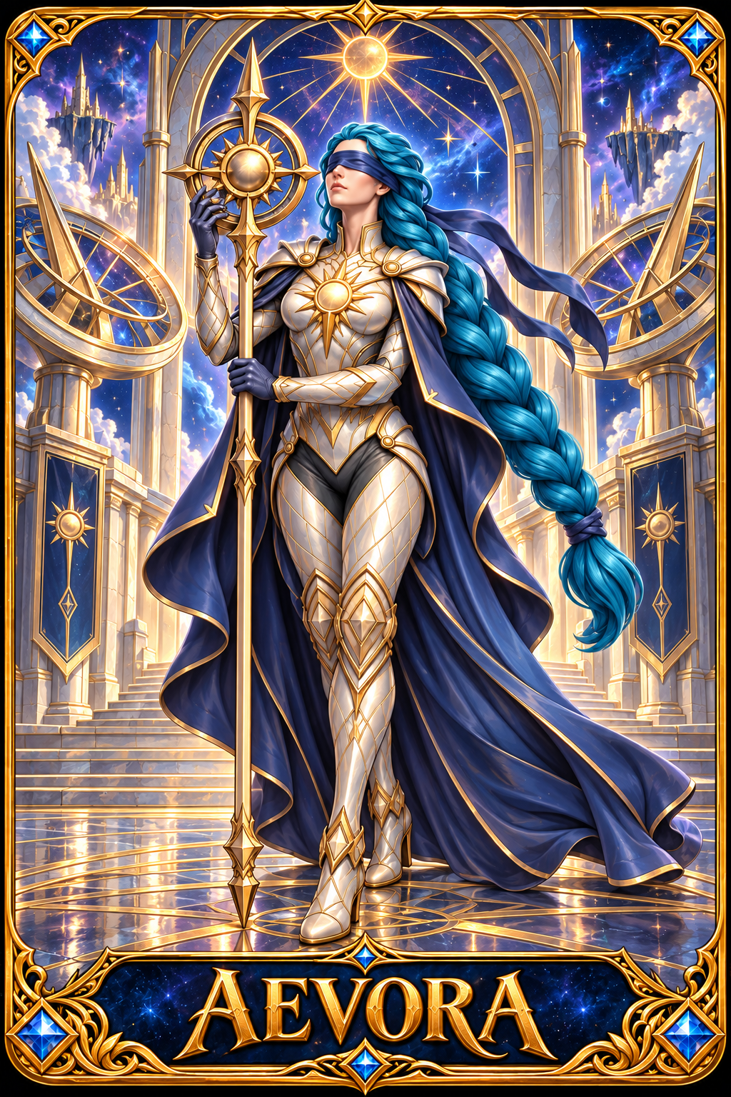 Included Token - Card artwork — AEVORA-03 — detail preview; printed as a mini foldable token in the PDF