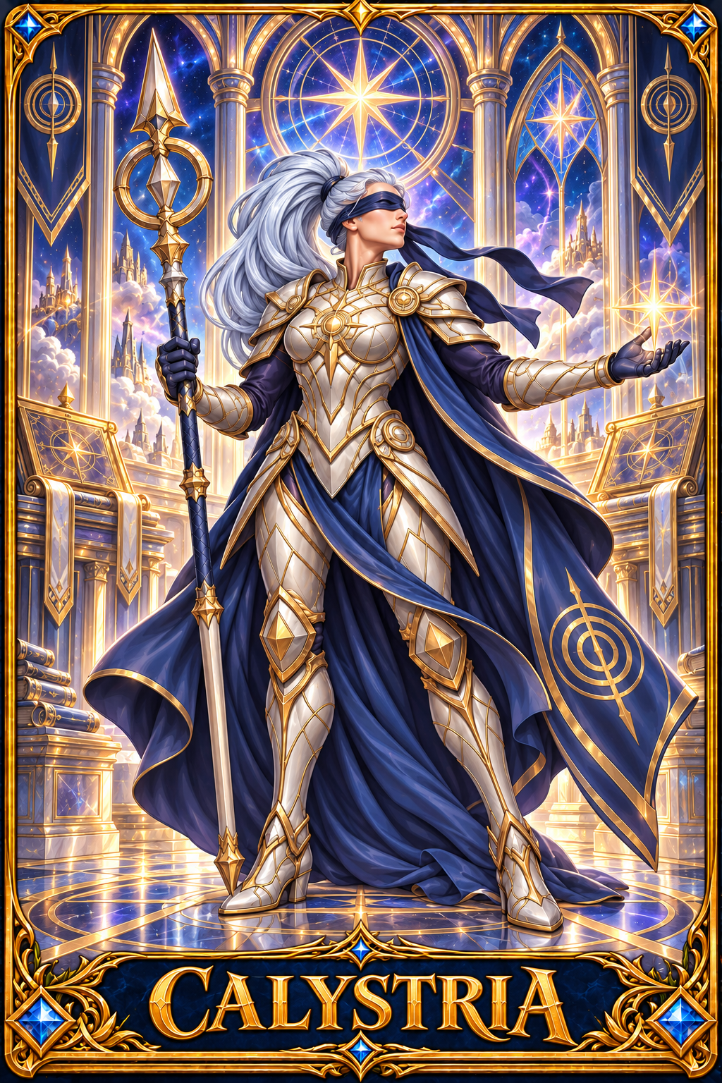 Included Token - Card artwork — CALYSTRIA-03 — detail preview; printed as a mini foldable token in the PDF