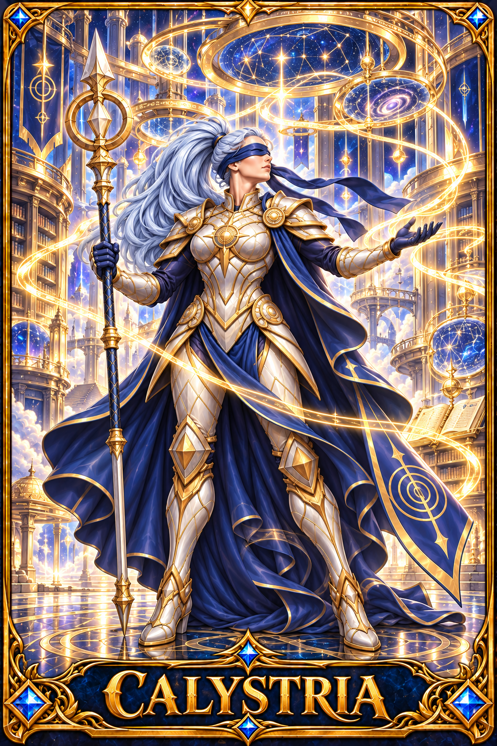 Included Token - Card artwork — CALYSTRIA-04 — detail preview; printed as a mini foldable token in the PDF