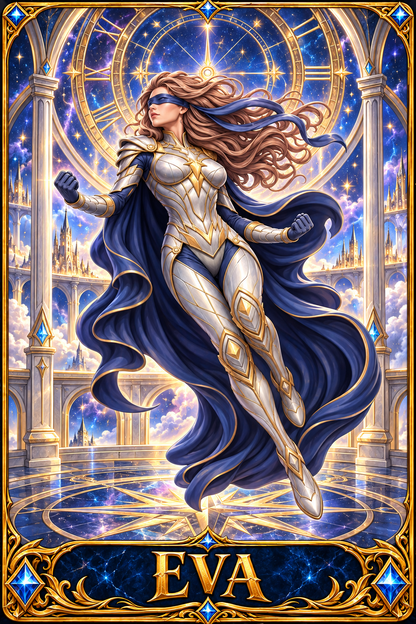 Included Token - Card artwork — EVA-01 — detail preview; printed as a mini foldable token in the PDF