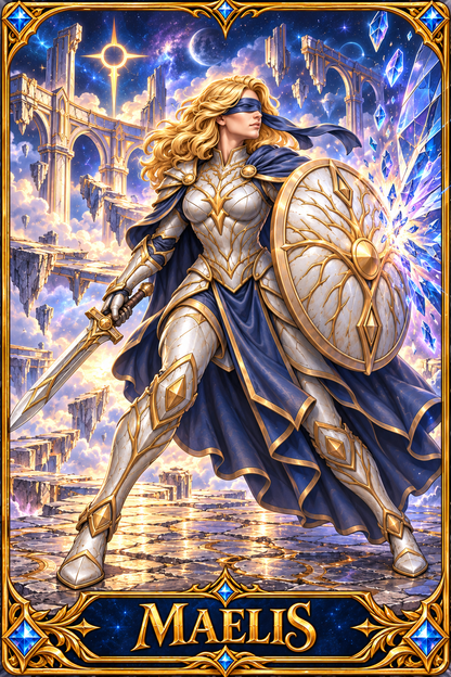 Included Token - Card artwork — MAELIS-02 — detail preview; printed as a mini foldable token in the PDF