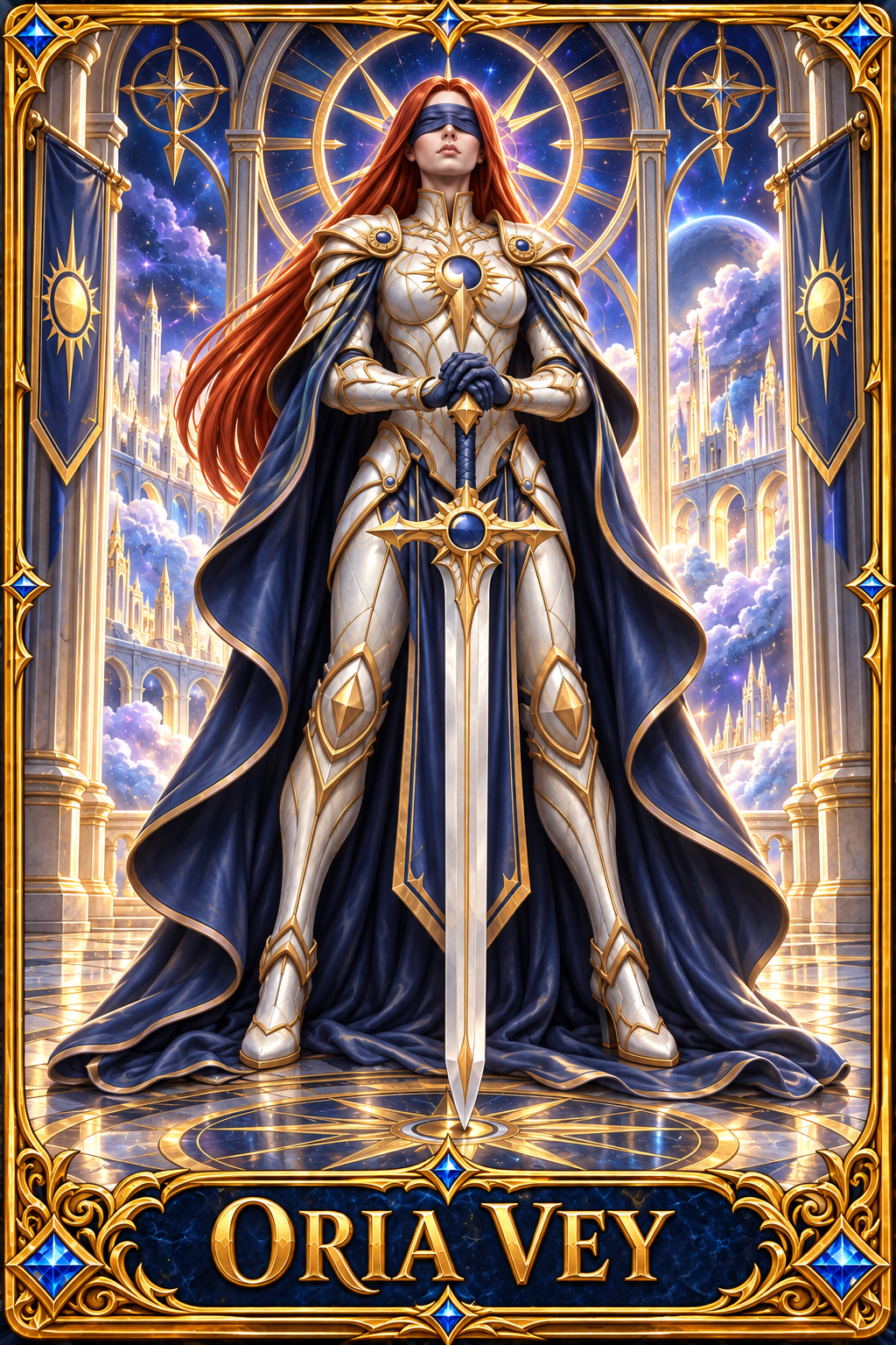Included Token - Card artwork — ORIA-VEY-01 — detail preview; printed as a mini foldable token in the PDF