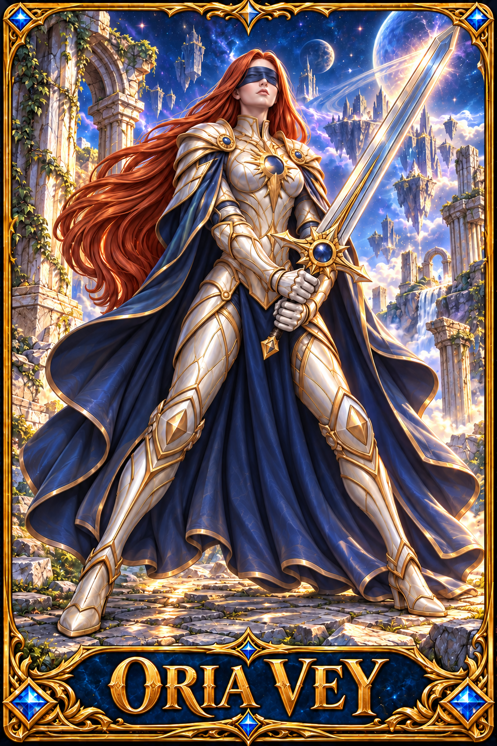 Included Token - Card artwork — ORIA-VEY-02 — detail preview; printed as a mini foldable token in the PDF