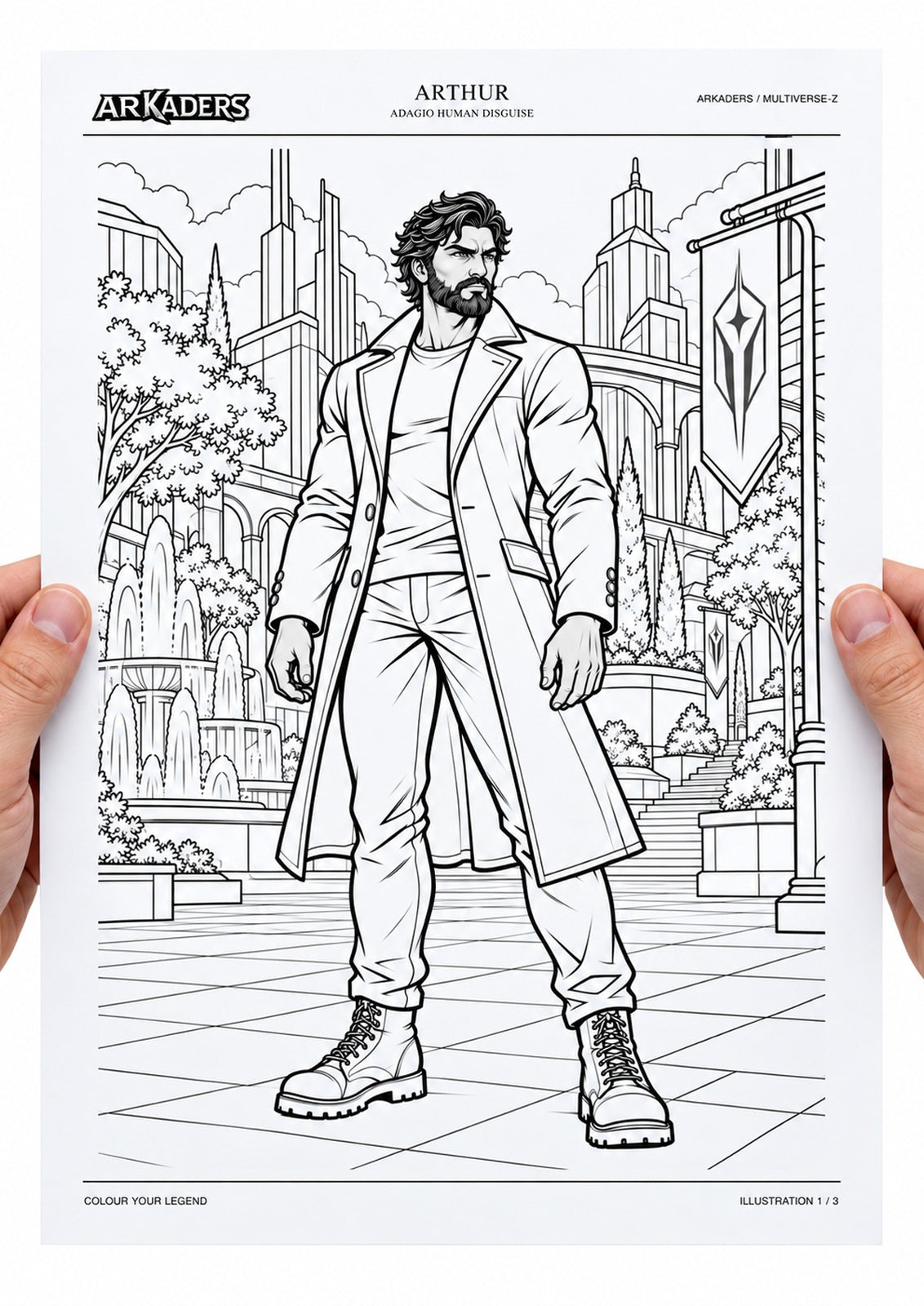 Arthur Adagio Human Disguise Coloring Character Sheet — image 3 of 12