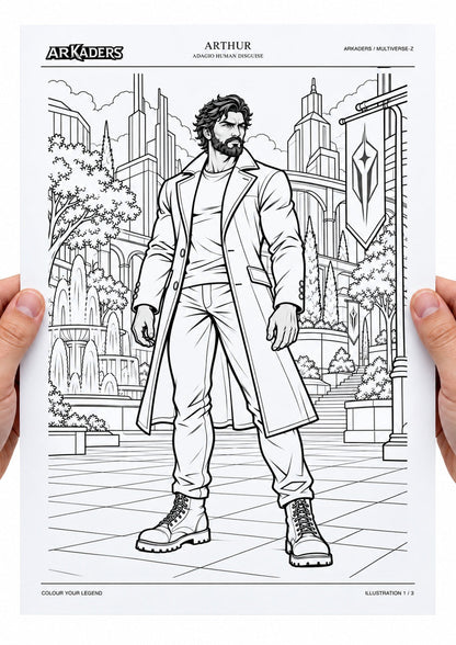 Arthur Adagio Human Disguise Coloring Character Sheet — image 3 of 12