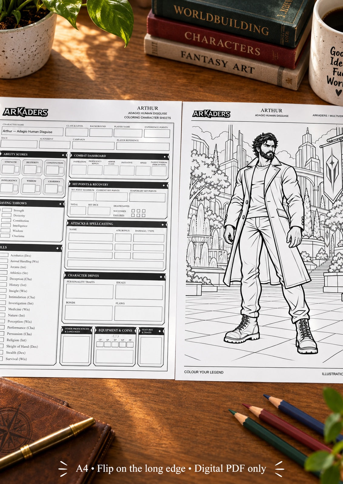 Arthur Adagio Human Disguise Coloring Character Sheet — image 4 of 12