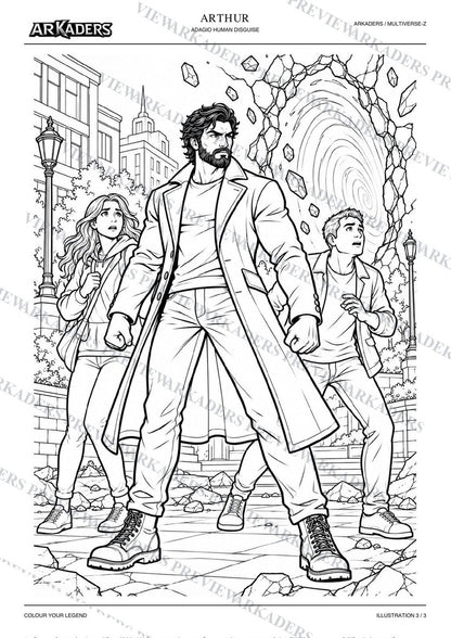 Arthur Adagio Human Disguise Coloring Character Sheet — image 12 of 12