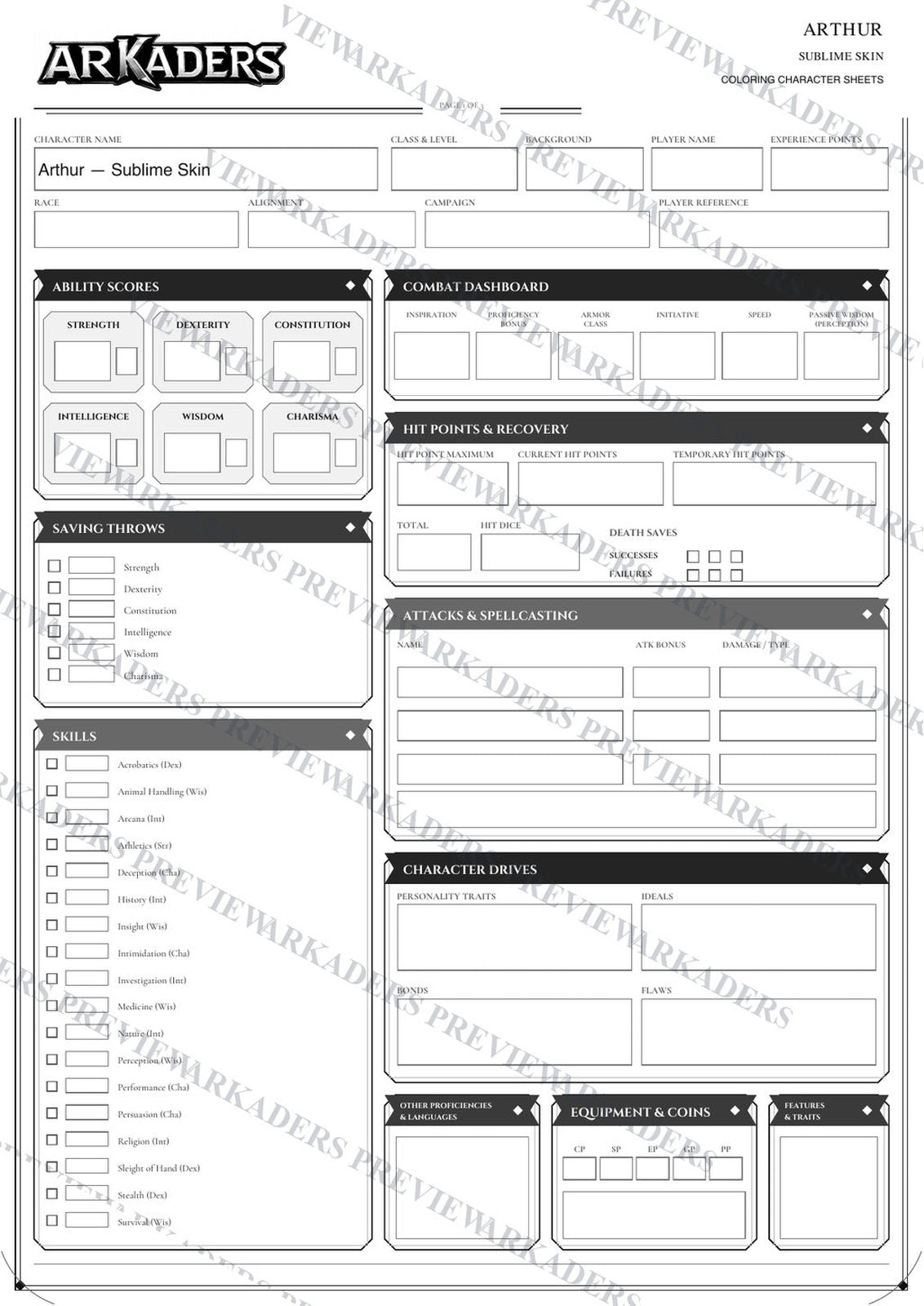 Arthur Sublime Skin protected preview page 1