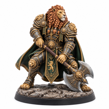 Caelor Rhyne, Gatebreaker — painted miniature