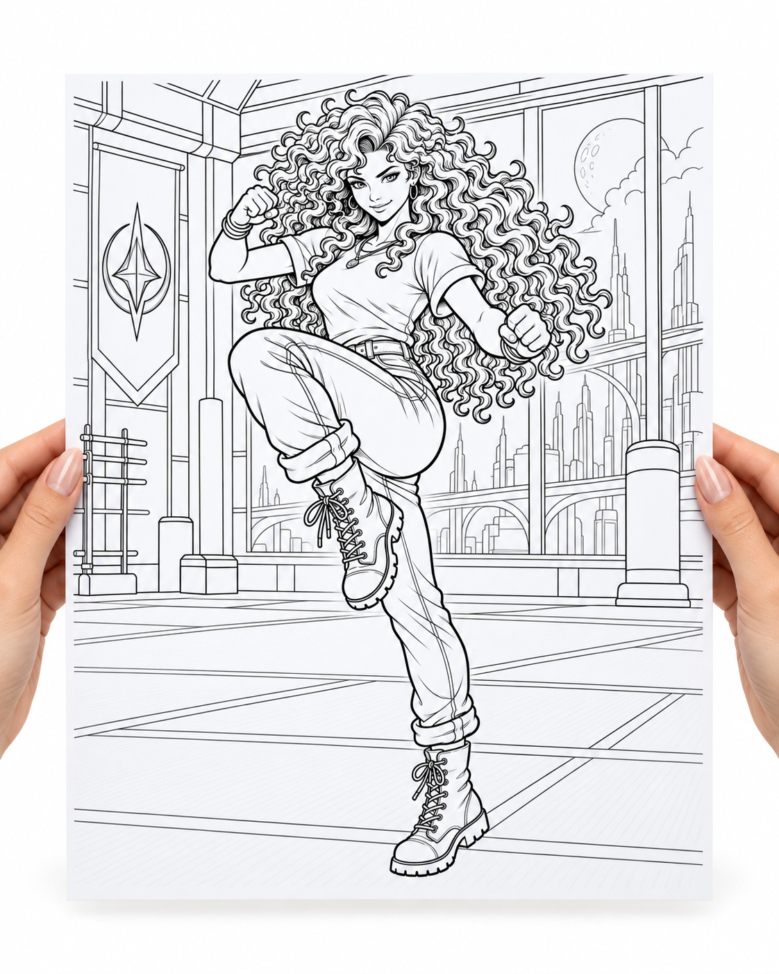 Cala Coloring Character Sheet — preview 3