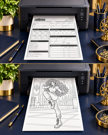 Cala Coloring Character Sheet — preview 4