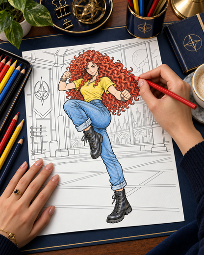 Cala Coloring Character Sheet — preview 5