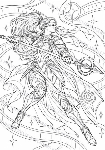 Calystria Coloring Character Sheet 10
