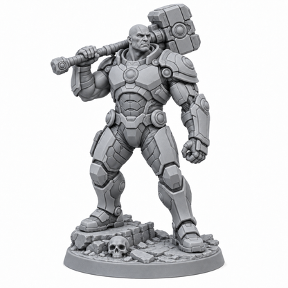 Draven Korr grey resin miniature