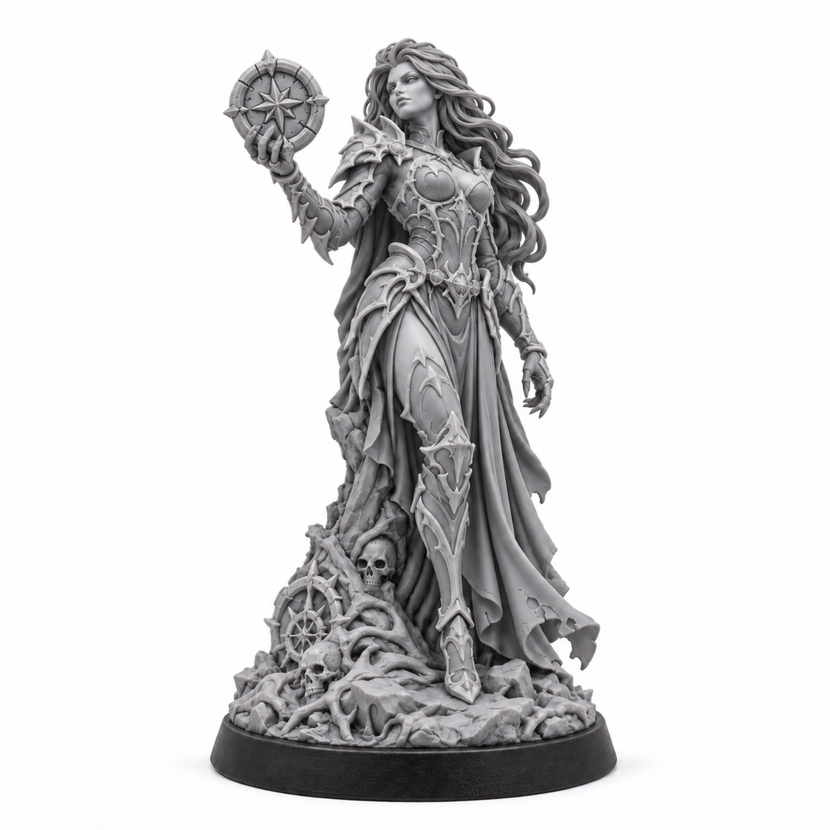 Eklis grey resin miniature