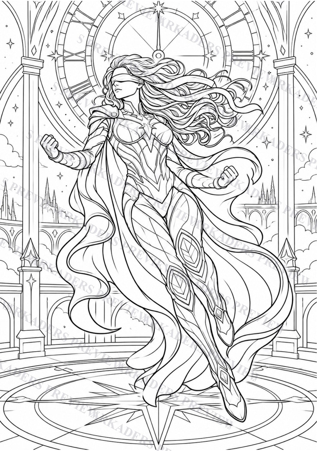 Eva Coloring Character Sheet 8