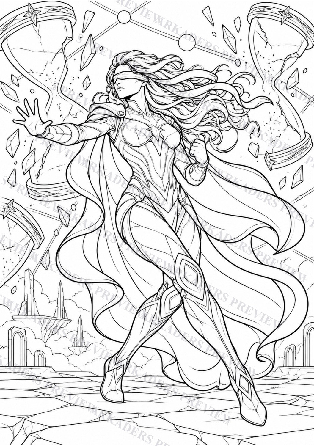 Eva Coloring Character Sheet 10