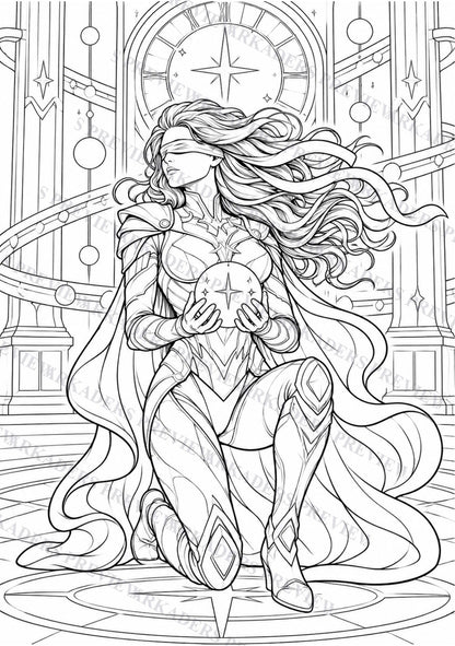Eva Coloring Character Sheet 12