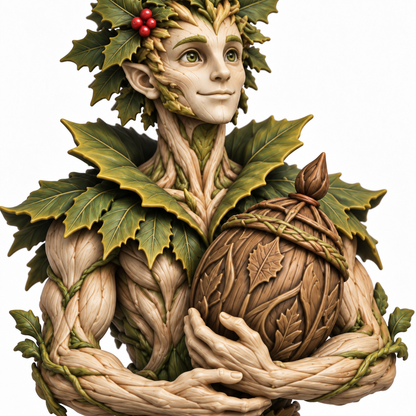 ilex Treebas druid — painted colour reference, detail
