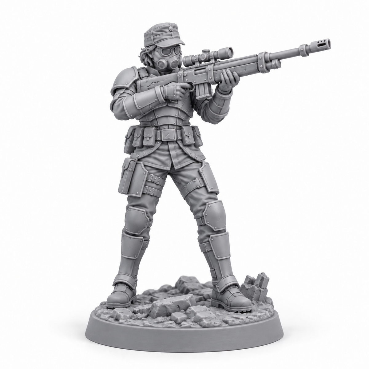 Ilyra Dane grey resin miniature
