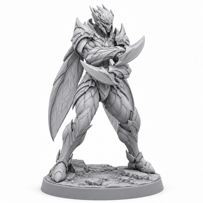 Khorrix Mandible Gene-Guard — grey resin miniature