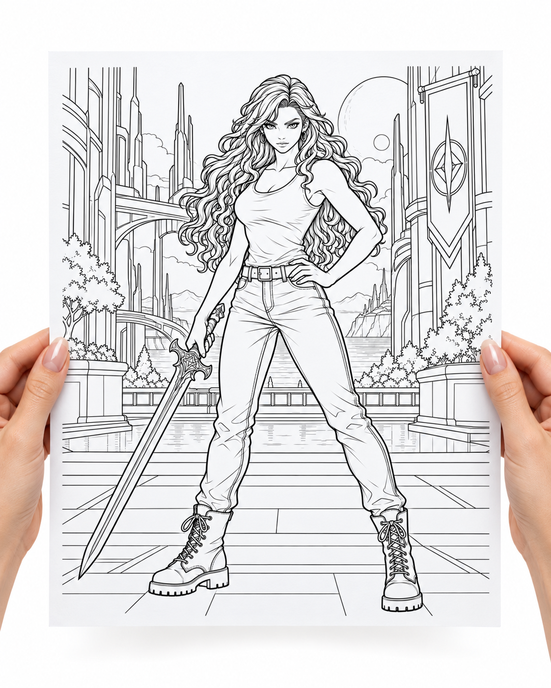 Kira Coloring Character Sheet — preview 3