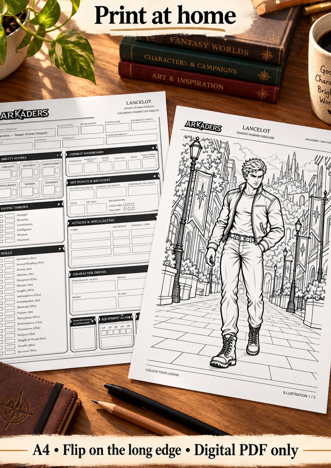 Lancelot Adagio Human Disguise Coloring Character Sheet — image 4 of 12