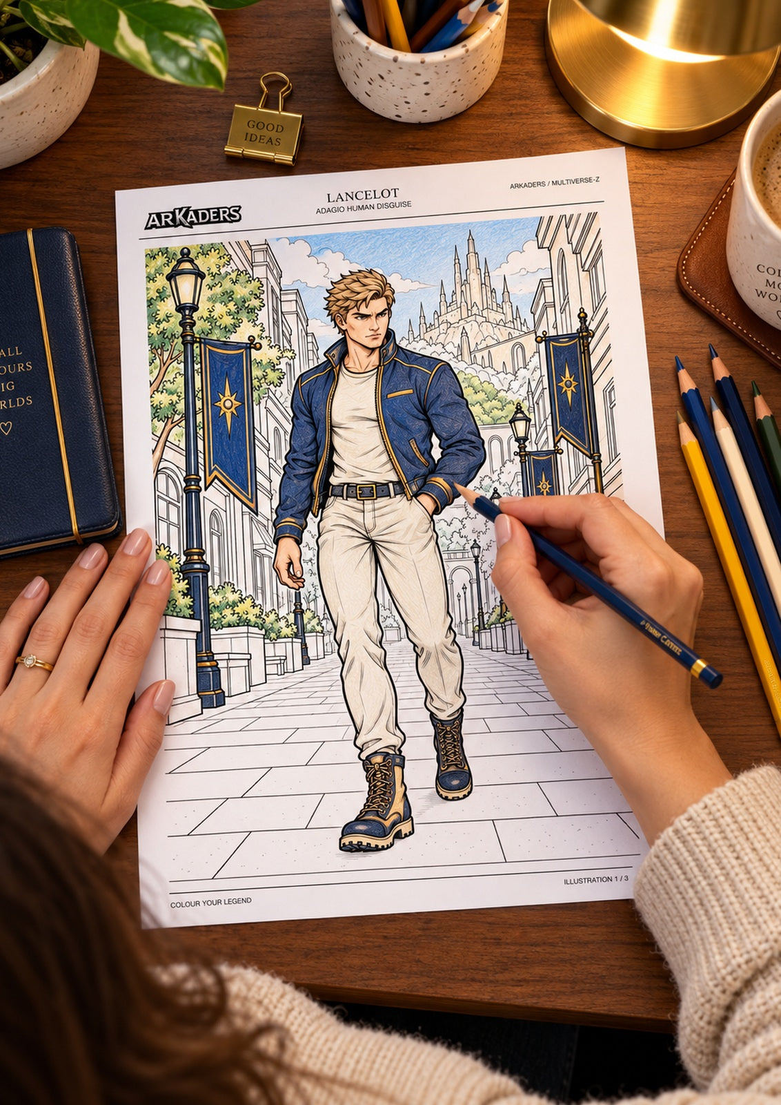 Lancelot Adagio Human Disguise Coloring Character Sheet — image 5 of 12