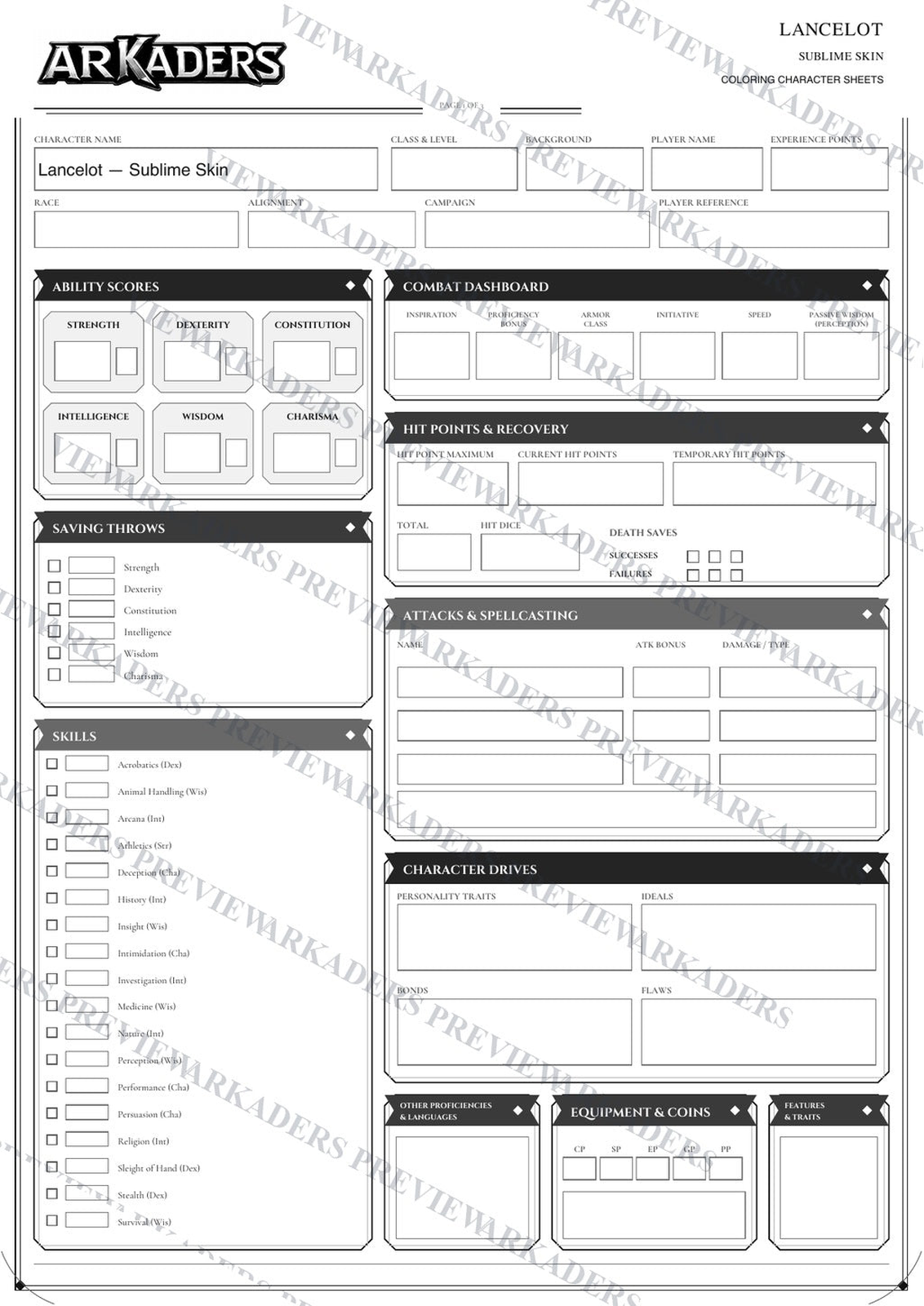 Lancelot Sublime Skin protected preview page 1