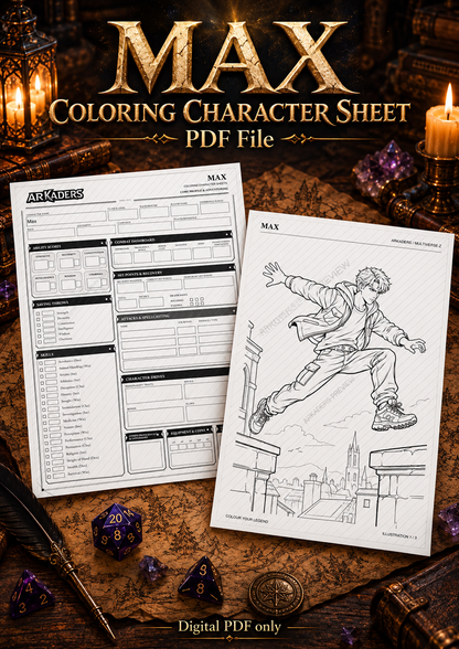 Max Coloring Character Sheet — 01-cover; protected preview