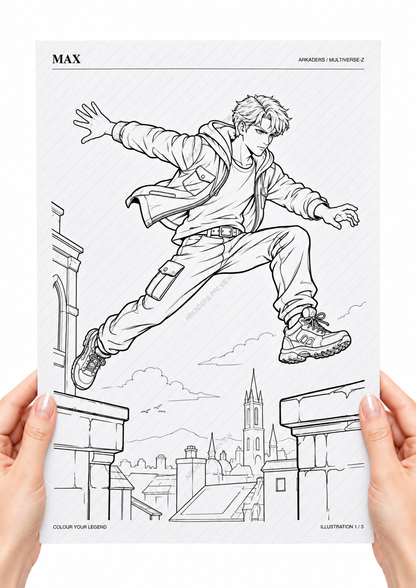 Max Coloring Character Sheet — 03-hands-back; protected preview