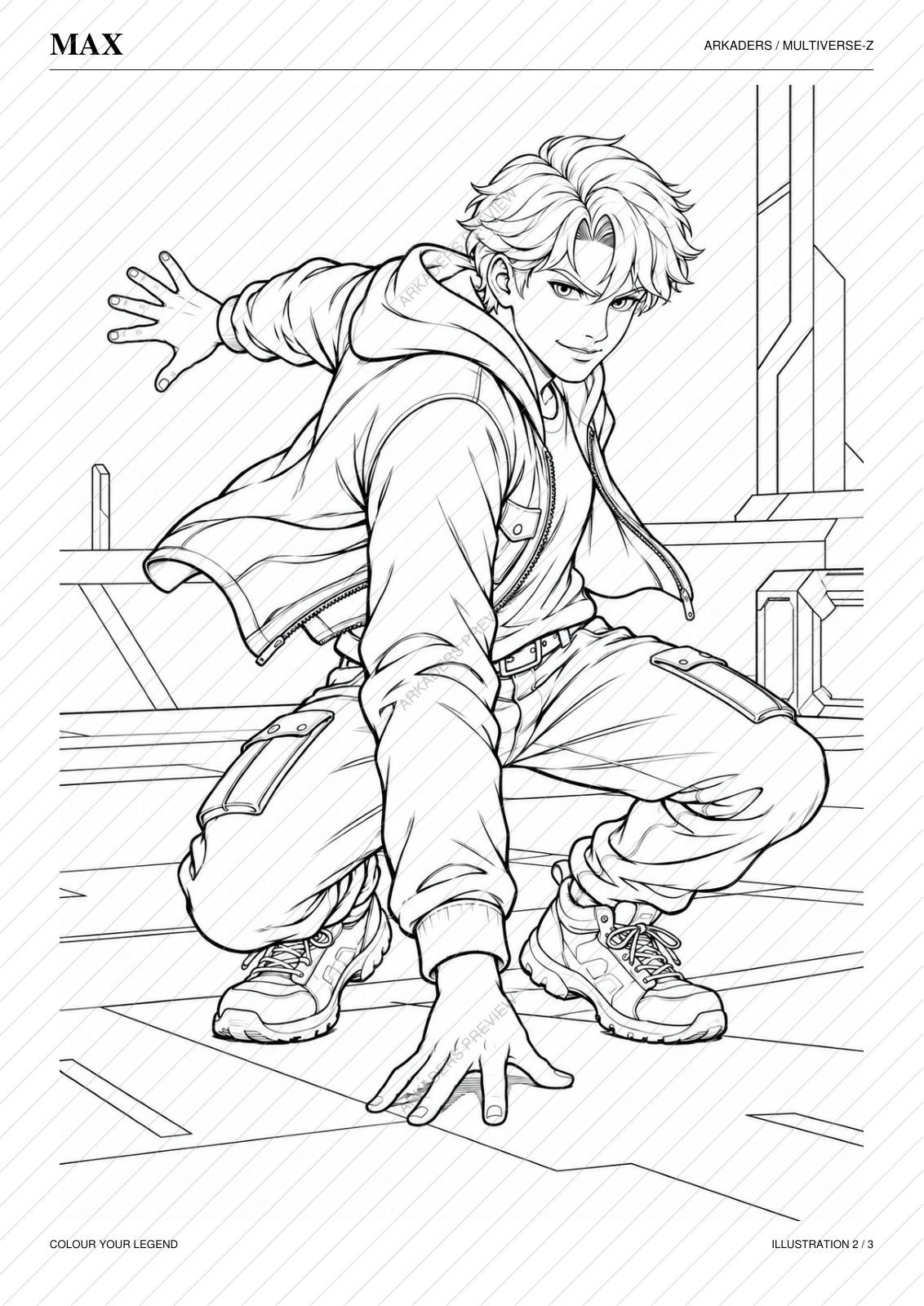 Max Coloring Character Sheet — Max-page-4-protected; protected preview