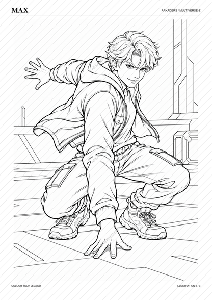 Max Coloring Character Sheet — Max-page-4-protected; protected preview