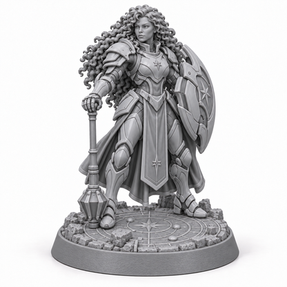 Cala in Merlin's first Prenova Bishop cadre — unpainted resin concept render