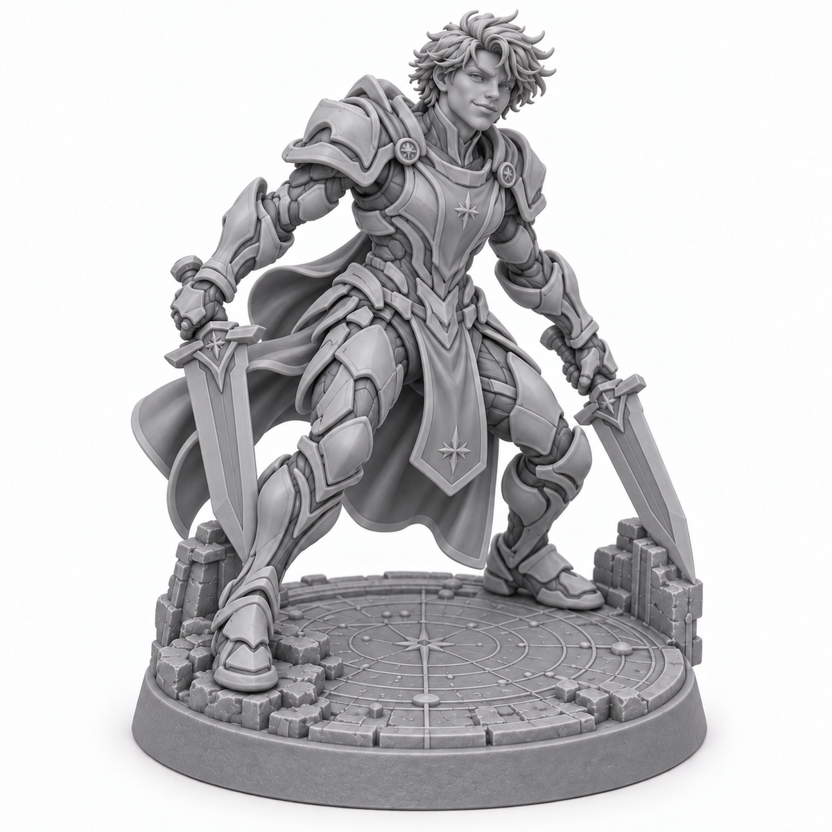 Max in Merlin's first Prenova Bishop cadre — unpainted resin concept render