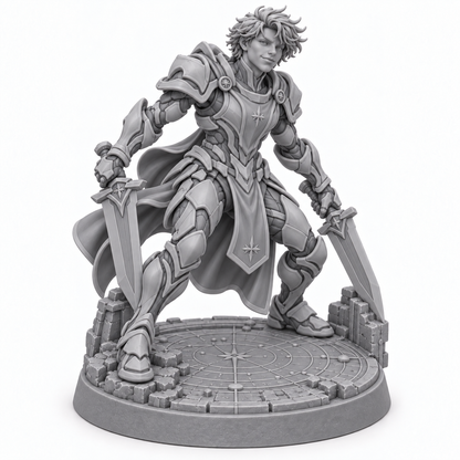 Max in Merlin's first Prenova Bishop cadre — unpainted resin concept render