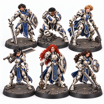 The Entourage as Merlin's first cadre of Prenova Bishops — painted concept render