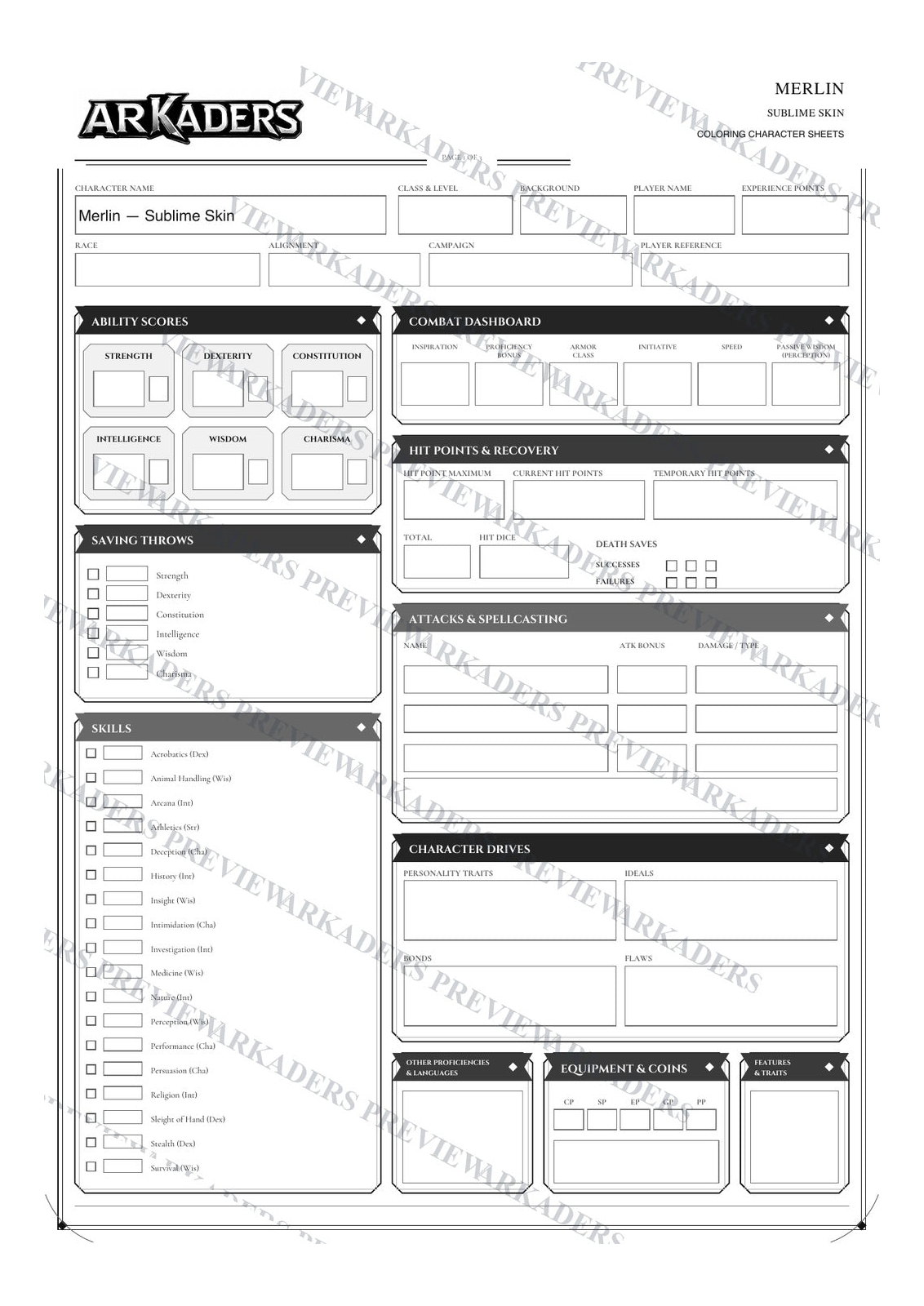 Merlin Sublime Skin protected preview page 1